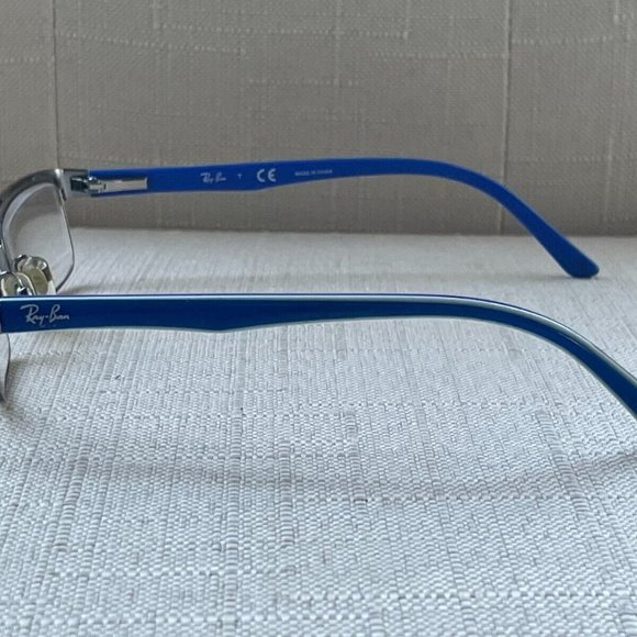 Ray-Ban Youth Eyeglasses Frame Gunmetal/Blue Tone Glass Frame RB1032 45[]15 125 - Picture 12 of 12
